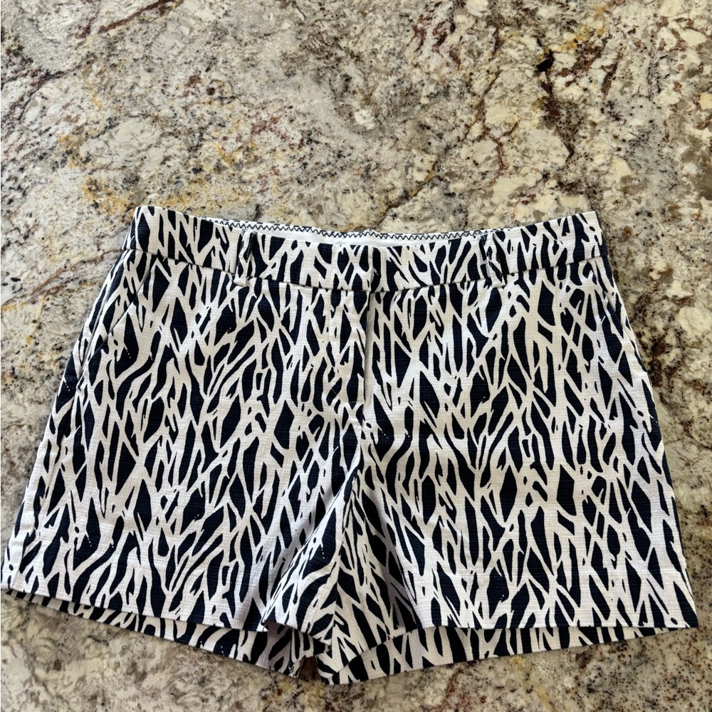 Dalia Zebra Print High Waist Shorts